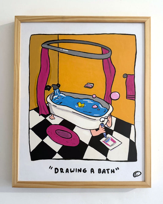 "Drawing a Bath" Original