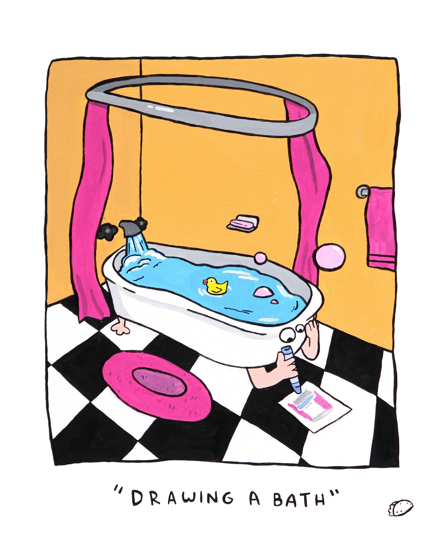 "Drawing a Bath" Original